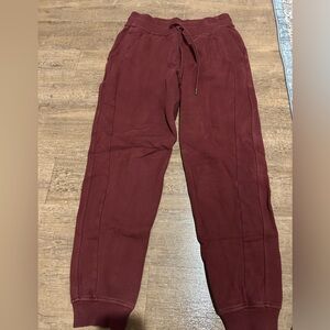 Lululemon Athletica Maroon Track Pants